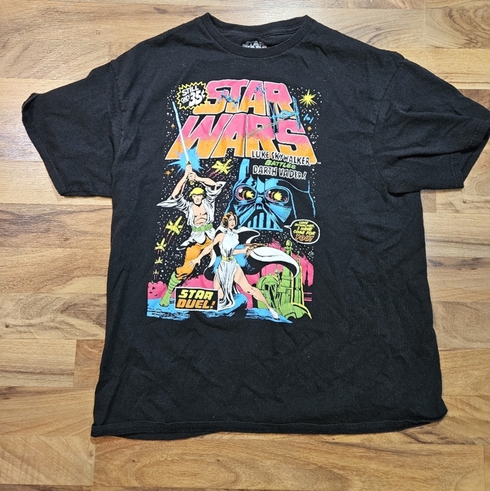 Star Wars T-Shirt Large Mad Engine Classic Graphic